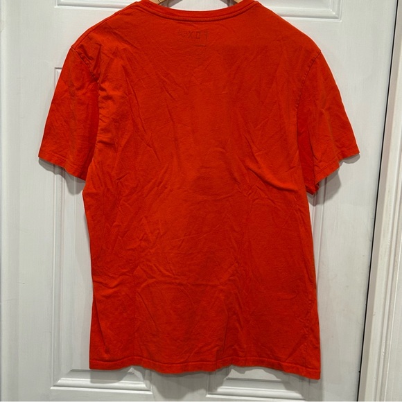 Fox Racing Mens T-Shirt Slim Fit Graphic T-Shirt Orange, Size Large - Picture 4 of 6